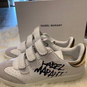 Isabel Marant white street tag beth sneakers